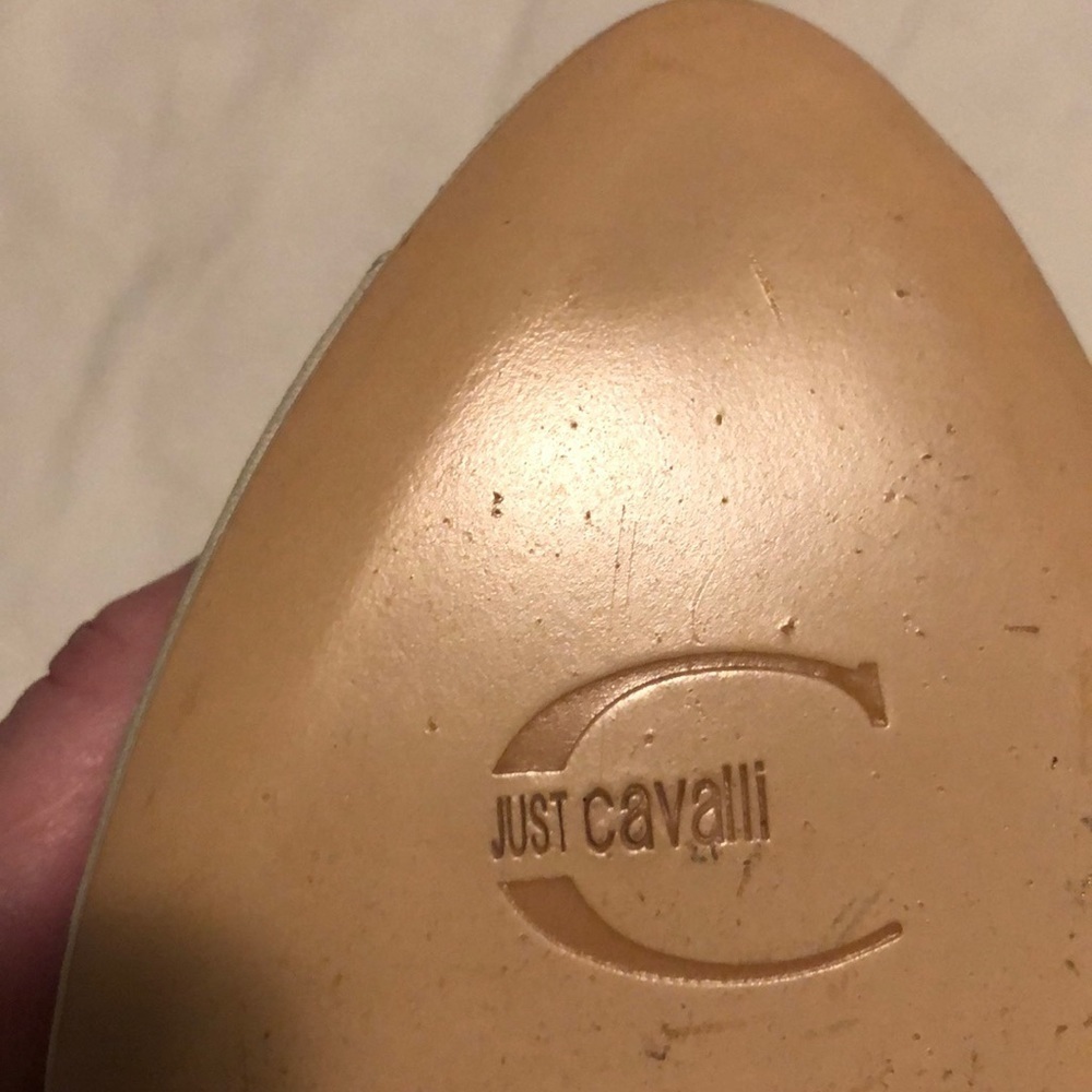 Vintage Just Cavalli calf skin Logo high heels - Picture 9 of 14